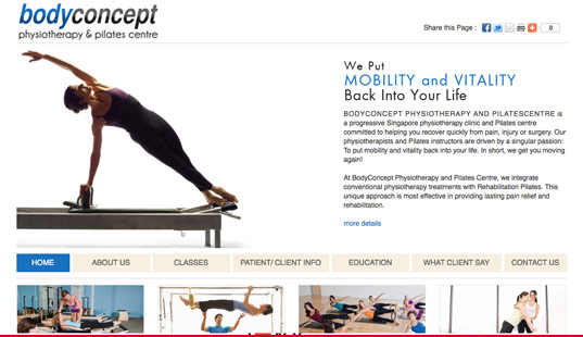 physiotherapy website