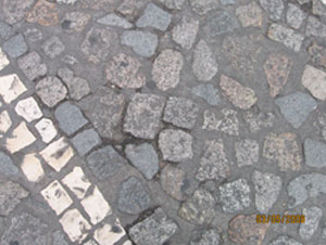 cobbled streets of macao