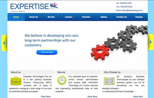 web copywriting sample
